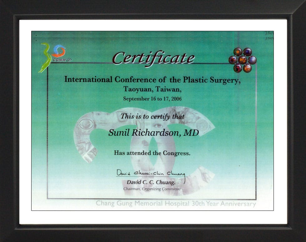 International Conference of the Plastic Surgery-Certificate