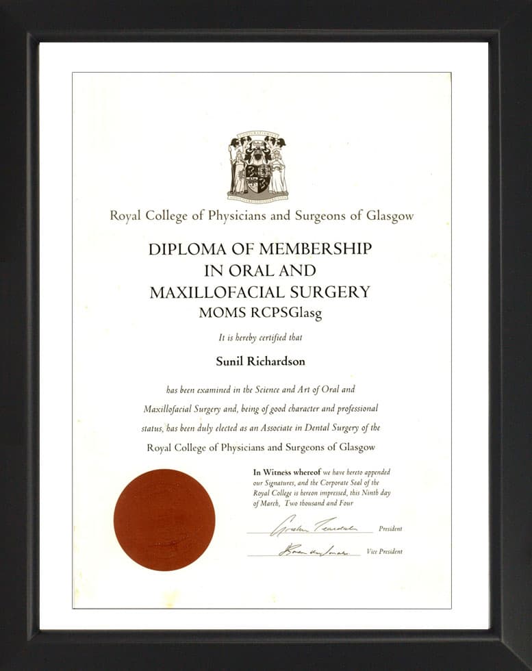 Royal College of Physicians and Surgeons of Glasgow- Certificate