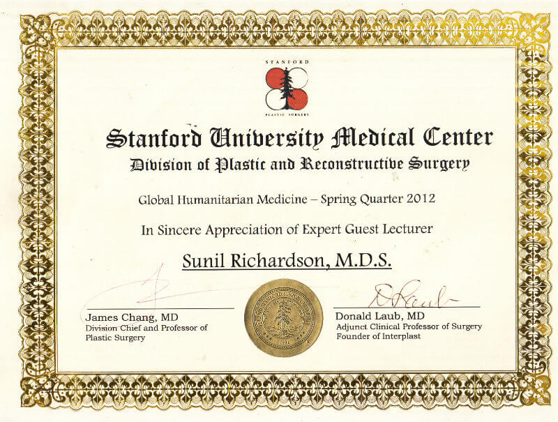 Certificate - Stanford, 2012