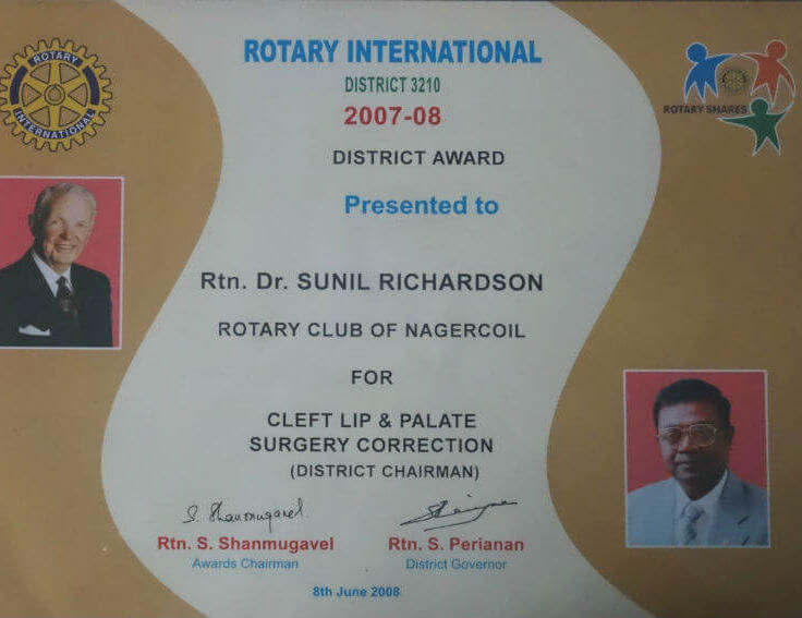 Rotary International District Award