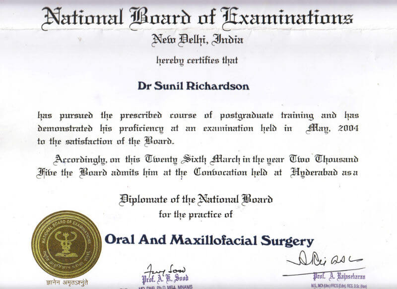 certificate - Hyderabad, 2004